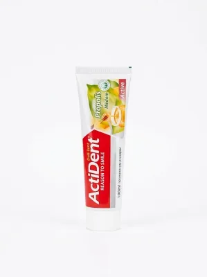 Зубная паста ActiDent «Active» с прополисом и медом, 100 мл