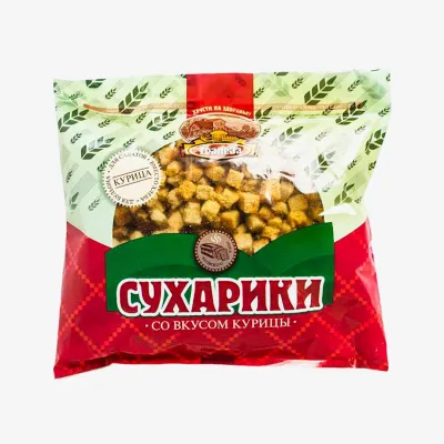 Сухари Трапеза салатные со вкусом курицы, 150 г