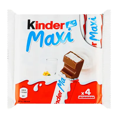 KINDER Махі шоколад порционный молочный 84 г