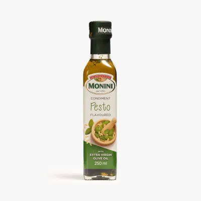 Масло Monini оливковое Extra Virgin со вкусом Песто нерафинированное, 250 мл