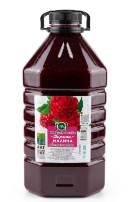 Варенье «Малина» (на пектине), MAR FOOD, 4 кг (пластиковая бутылка)