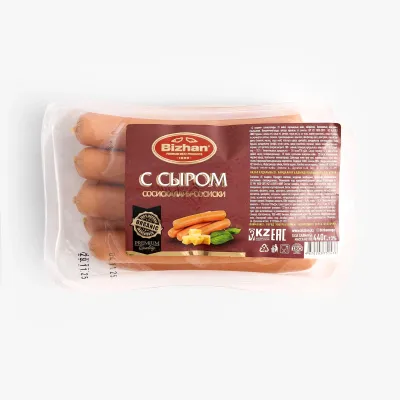 Сосиски Bizhan с сыром, 440 г