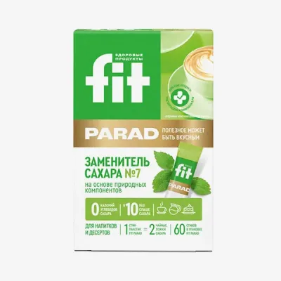 Сахарозаменитель Fit Parad №7 природные компоненты, 60 шт