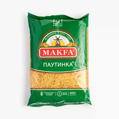 Макароны Makfa вермишель паутинка 400 г