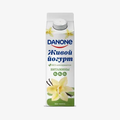 Йогурт Danone питьевой со вкусом ванили, 850 г
