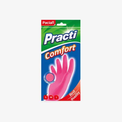 Перчатки Paclan Practi Comfort розовые S