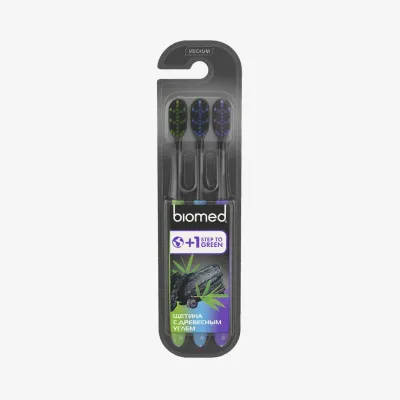 Зубная щетка Biomed Black 3 шт