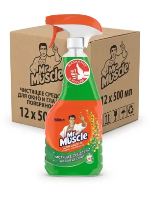 Средство Mr.Muscle Профессионал Утренняя роса для мытья стекол, запасной блок 500 мл, в коробке 12 шт