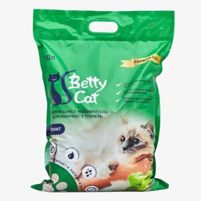 Наполнитель Betty Cat комкующийся с ароматом яблока, 10 л