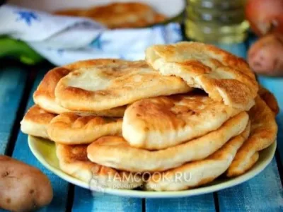 Пирожки жаренные с картофелем