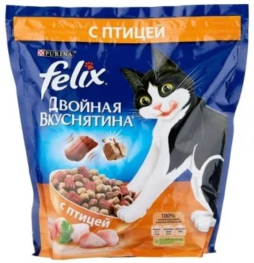 Felix Двойная вкуснятина птица 0.2 кг