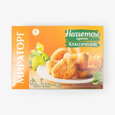 Наггетсы Мираторг куриные классические, 250 г