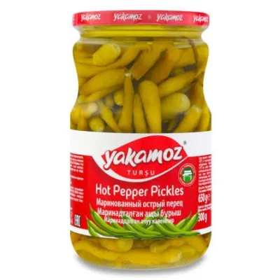 МАРИНОВАННЫЙ ОСТРЫЙ ПЕРЕЦ «YAKAMOZ» (650 Г)