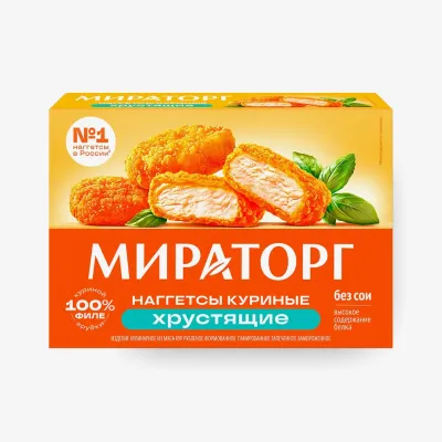 Наггетсы Мираторг куриные хрустящие замороженные, 250 г