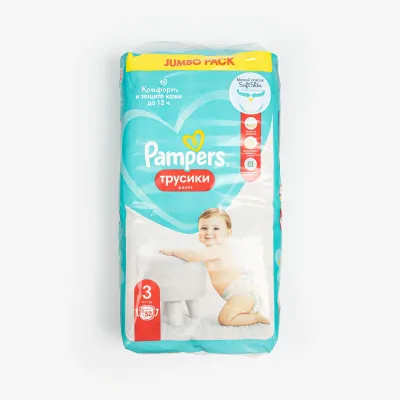 Подгузники-трусики Pampers Pants 3 (6-11 кг) 52 шт