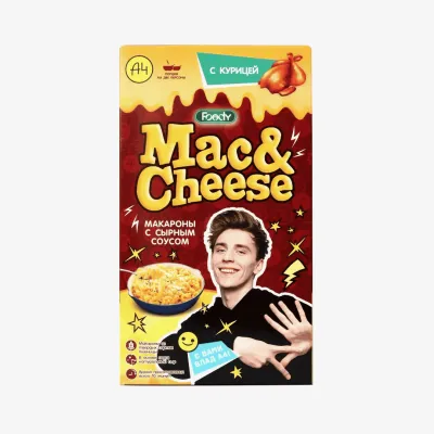 Макаронные изделия Mac&Cheese с сырным соусом с курицей, 143 г