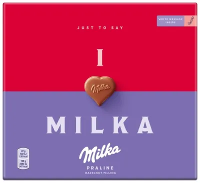 Конфеты шоколадные Milka hazelnut filling 110 r