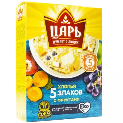 Хлопья Царь 5 злаков, 400 г