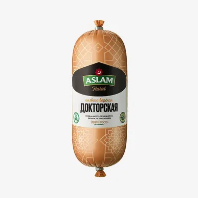 Колбаса Aslam Докторская классическая вареная, 0.9 кг