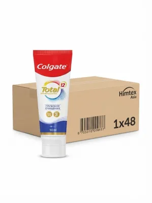 Зубная паста Colgate Total 12 «Профессиональная Глубокое очищение» 100 мл (блок 48 штук / 1x48)