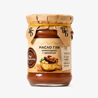 Масло Гхи Вкус Благости топленое Шоколадное с Арахисом 240 г