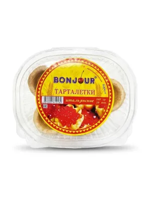 Тарталетки Bonjour Итальянские 160гр 20шт