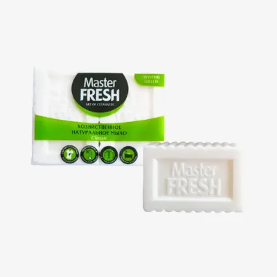 Хозяйственное натуральное мыло Master Fresh 2шт 125г (белое)
