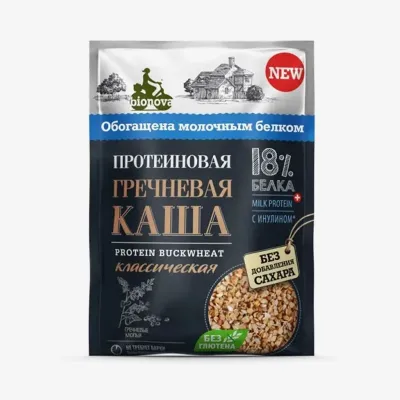 Каша Bionova гречневая классическая протеиновая 40 г 