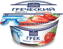 Греческий йогурт Клубника 7,2% FoodMaster 130мл