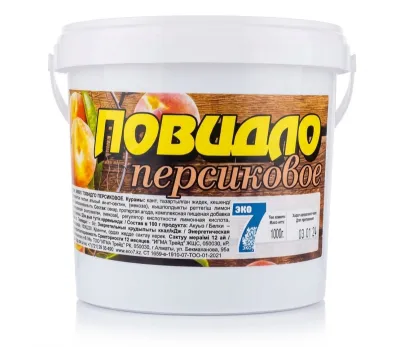 Повидло персиковое ЭКО 7, ведро 1 кг