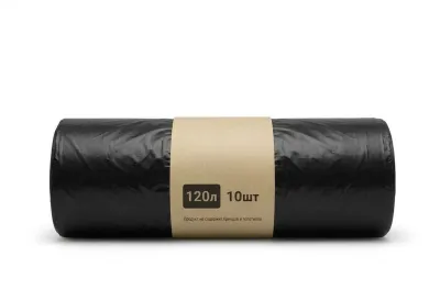 Мешки для мусора 120 л, 80х110 см, 10 шт 