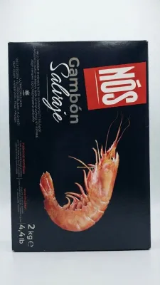 ДИКИЕ АРГЕНТИНСКИЕ КРЕВЕТКИ БЕЗ ГОЛОВЫ GAMBÓN SALVAJE (2 КГ, 4,4 LB) — NÓS