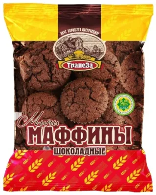 Трапеза маффины шоколадные 450 г