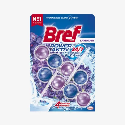 Туалетный блок Bref Power Activ Свежесть лаванды 2 шт по 50 г