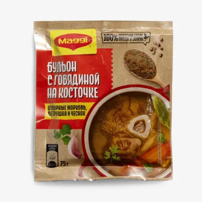 Бульон Maggi с говядиной на косточке 75 г