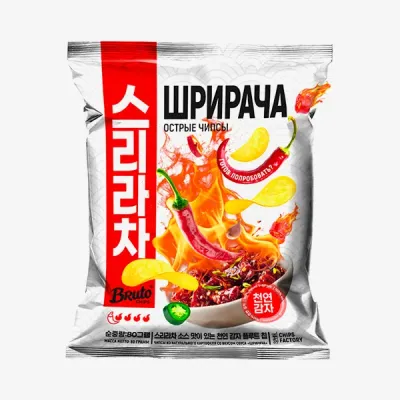 Чипсы Bruto Asian классические Шрирача, 80 г
