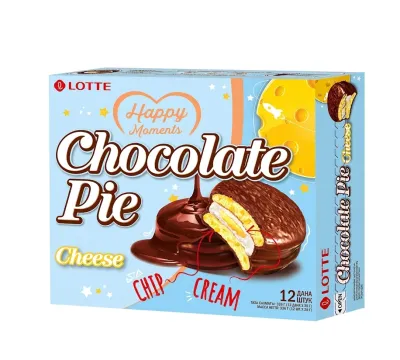 Пирожное LOTTE Chocolate Pie со вкусом сыра, 336 г