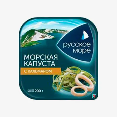 Капуста Русское Море Морская с кальмаром 200 г