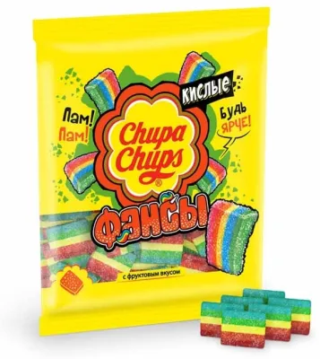Мармелад Chupa Chups Фансы кислые жевательный 70 г