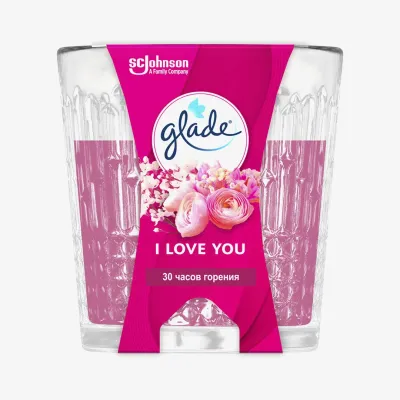 Свеча Glade ароматическая I Love You, 130 г