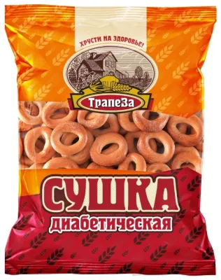 Сушки Трапеза диабетические 300 г