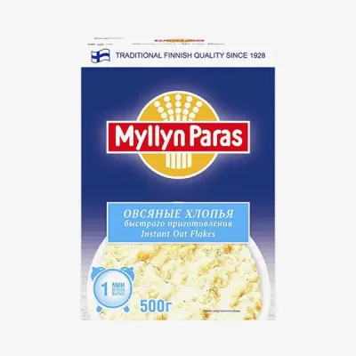 Хлопья овсяные Myllyn Paras 1928 быстрого приготовления, 500 г
