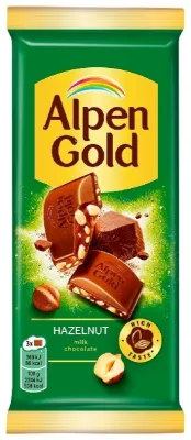 Alpen Gold с фундуком шоколадная плитка молочный 80 г