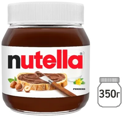 NUTELLA паста шоколадная с  лесным орехом 350 г