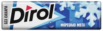 Жевательная резинка Dirol Морозная мята 10 шт