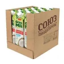 Растительное молоко "Green Milk" кокосовое в коробке