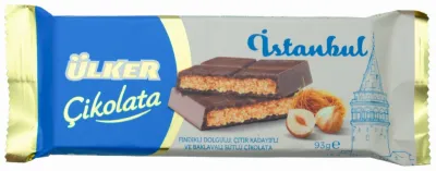 Ulker Istanbul катаифи фундук/ пахлава шоколадная плитка молочный 93 г