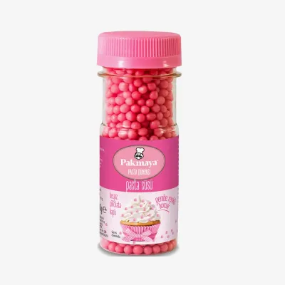 Декор Pakmaya для тортов, розовые бусинки, 50 г
