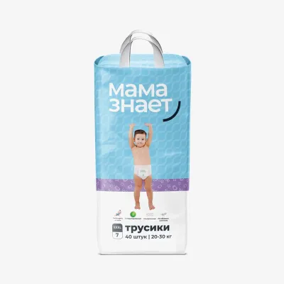 Трусики Мама знает XXXL 20–30 кг 40 шт