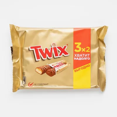 Батончик Twix шоколадный мультипак 3 шт х 55 г